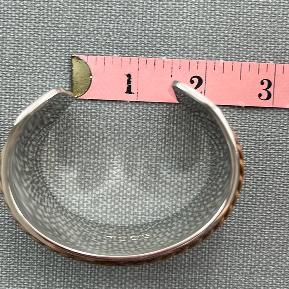 Authentic TOD’S Cuff Bracelet ~ in Light Brown Leather W/ Studded - Picture 11 of 16